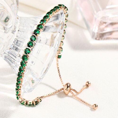 Shiny Crystal Bracelet Women's Gold Full Diamond Jewelry