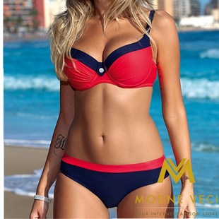2019 Women Summer Padded Bra Bikini Set Swimsuit Beachwear