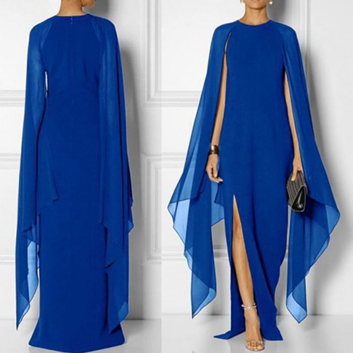 women dinner party dresses lady chiffon wedding skirt 女礼服 - 实物图