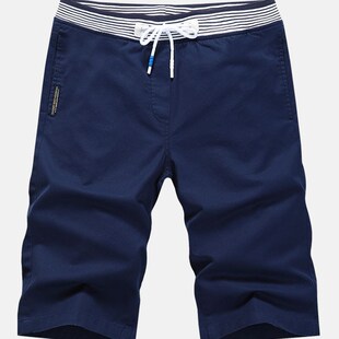 修身裤男men slim casual cotton shorts khaki short pants