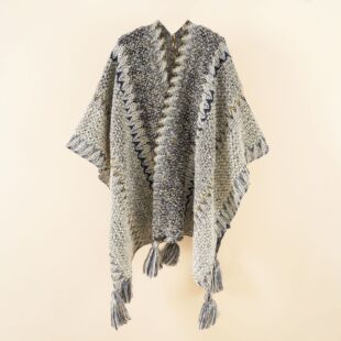 Newly woven fashionable ethnic women's color matching tasse