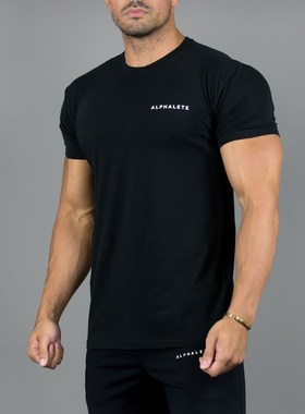 Sports men's t-shirt round neck running fitness short sleeve