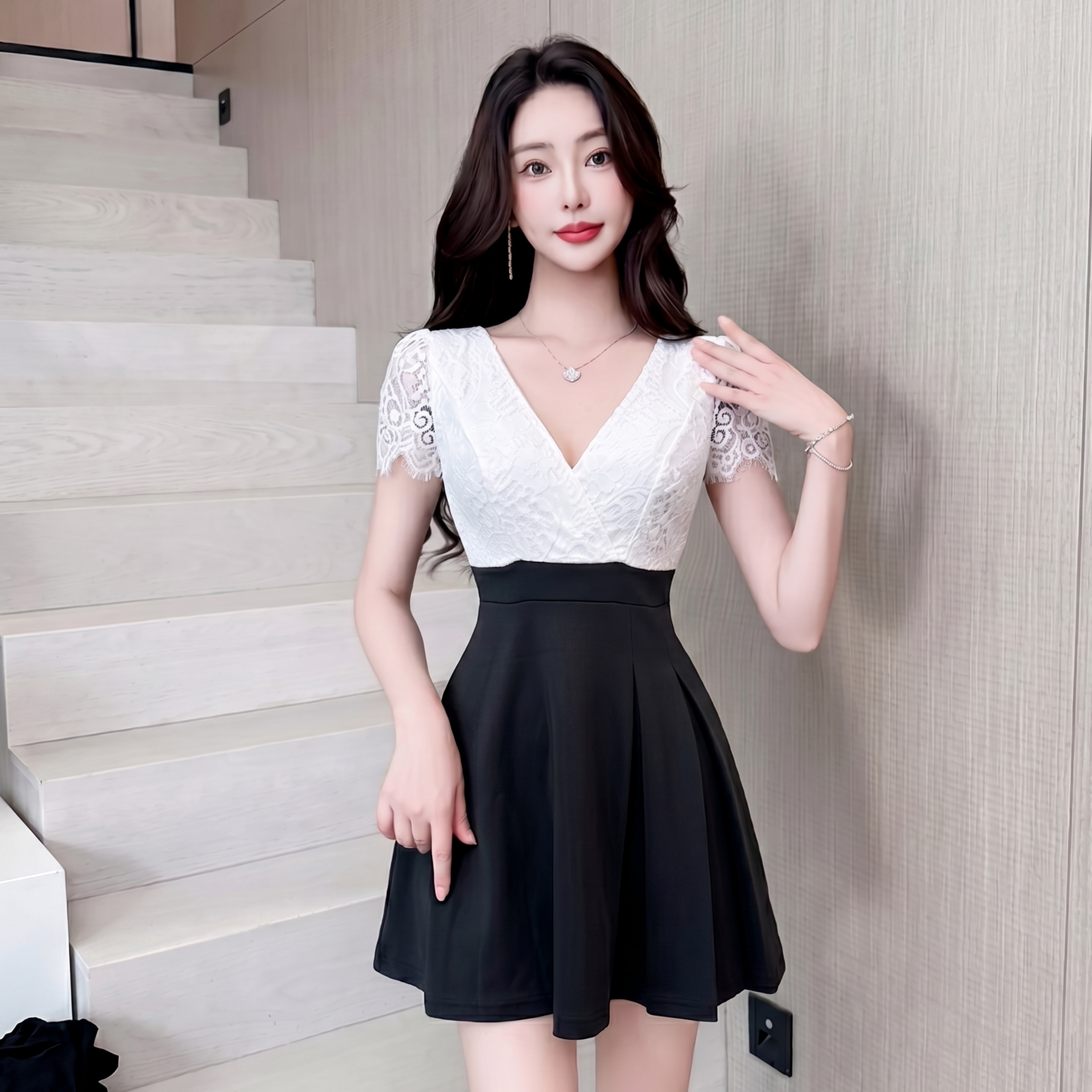 御姐性感连衣裙夜总店减龄a字裙夜场短裙女装柔式spa技师工作服