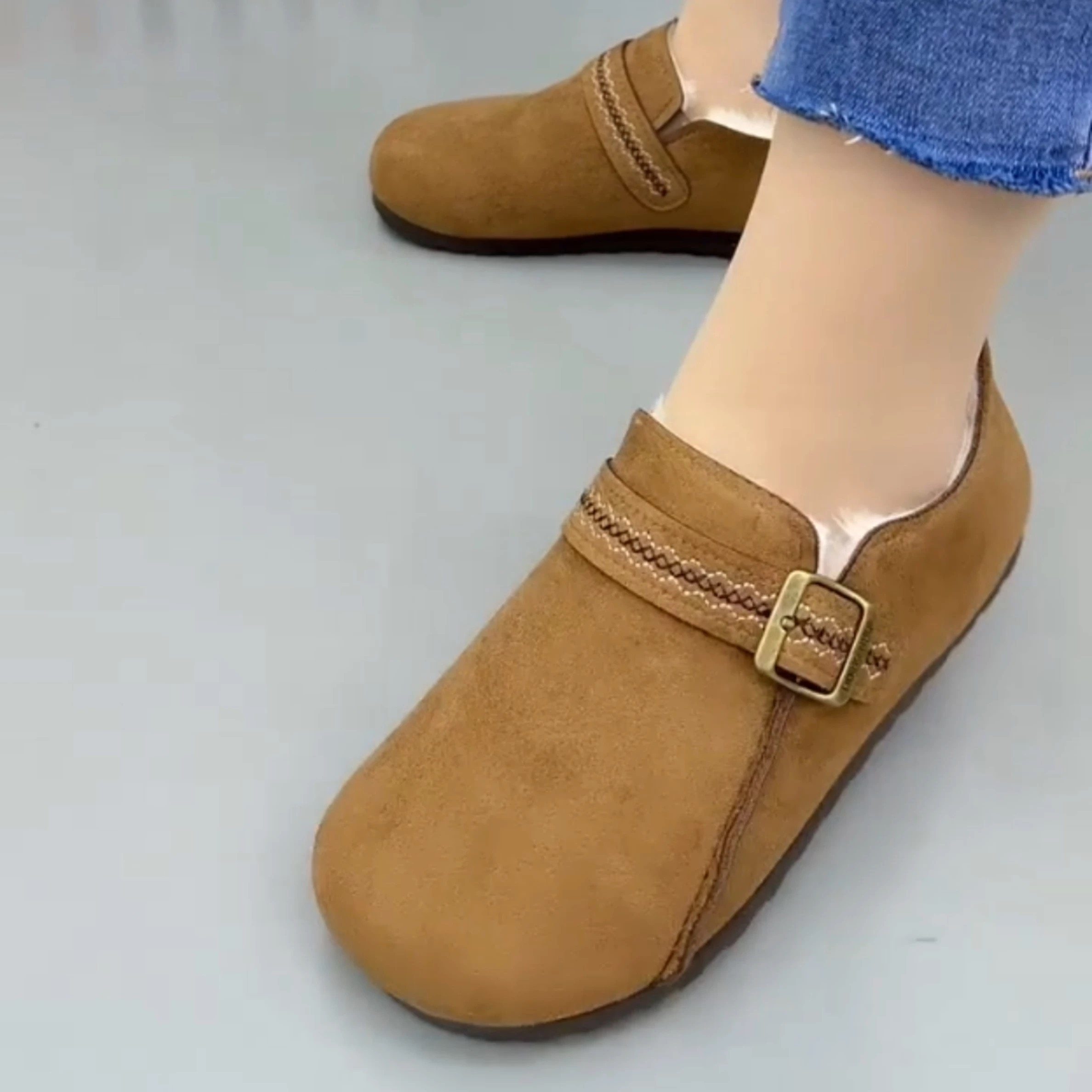 老北京布鞋女冬季加绒保暖棉鞋勃肯鞋防滑软底妈妈鞋休闲豆豆棉鞋,女鞋,勃肯鞋/软木鞋,淘宝优惠券,粉丝福利购,淘宝优惠卷