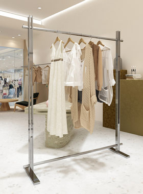 服装店展示架不锈钢中岛架落地