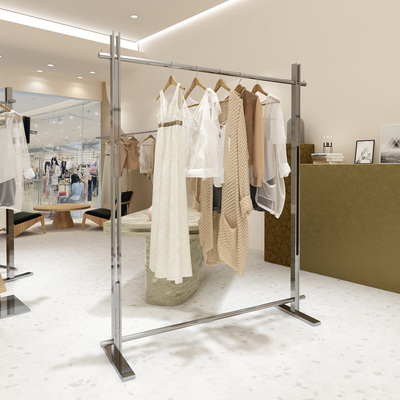 服装店展示架不锈钢中岛架落地