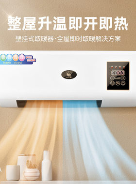 冷暖移动小空调壁挂式取暖器家用浴室速热电暖器热风机跨境