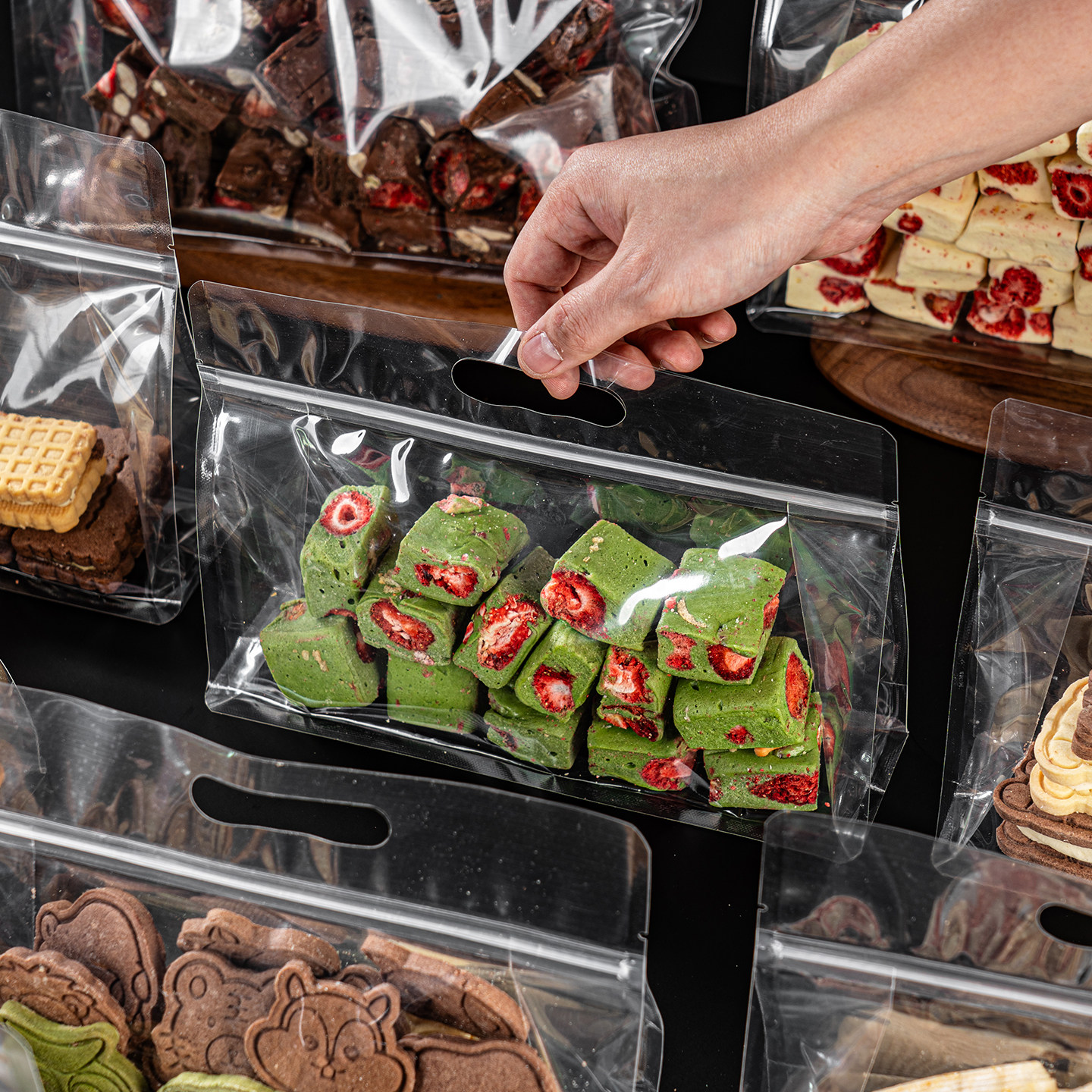 雪花酥包装袋手提自封太妃牛轧糖饼干糖果袋子烘焙食品吐司打包袋,厨房/烹饪用具,点心包装盒/包装袋,淘宝优惠券,粉丝福利购,淘宝优惠卷