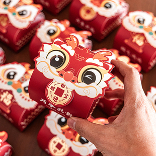 2026新年小礼盒礼品空盒子糖果过年年货包装盒马年礼物春节雪花酥