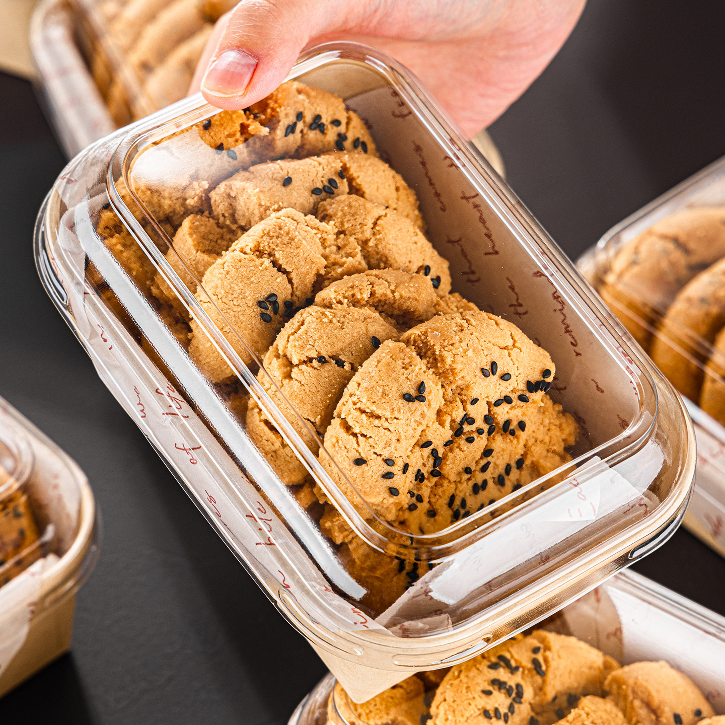 桃酥包装盒中式糕点饼干点心盒子长方形烘焙老婆饼手工酥打包专用