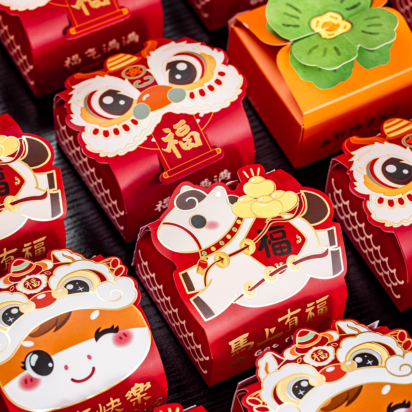 2026马年新年包装盒春节礼盒糖果蛋黄曲奇饼干小盒子奶枣奶酥点心,厨房/烹饪用具,点心包装盒/包装袋,淘宝优惠券,粉丝福利购,淘宝优惠卷