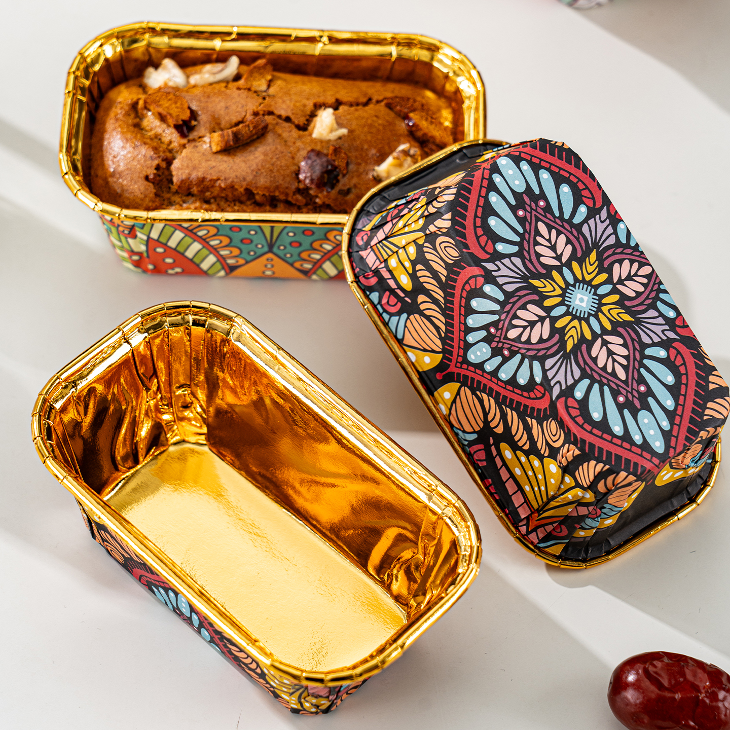 纸杯蛋糕模具枣糕烘焙纸托长方形