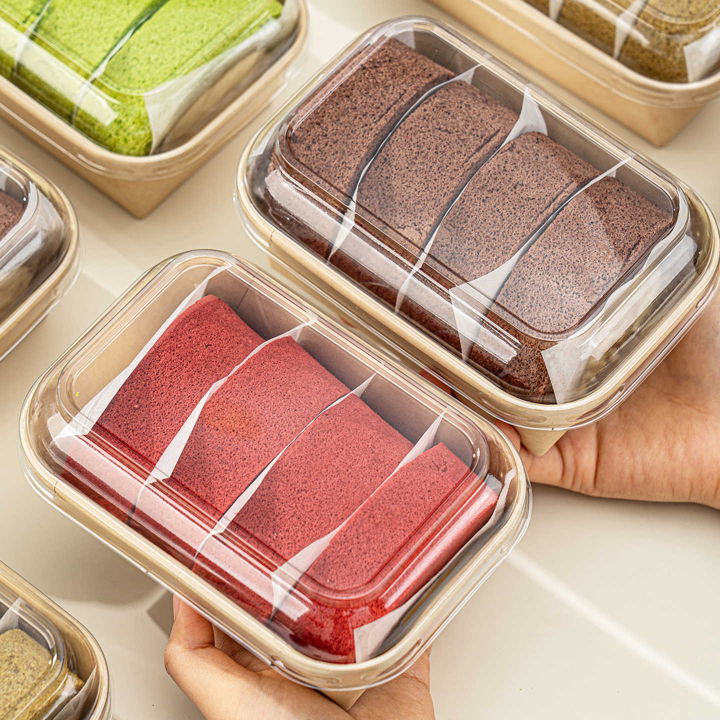 日本蛋糕瑞士卷包装盒毛巾卷