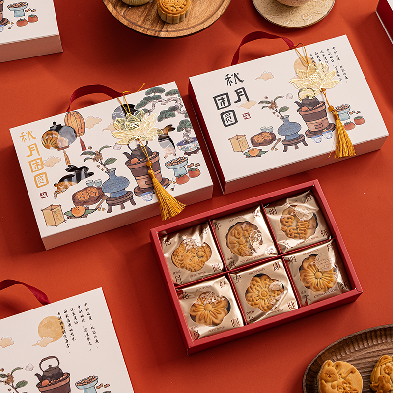 2024新款冰皮月饼蛋黄酥包装礼盒