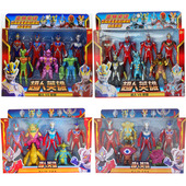 超人英雄变身战士奥凸曼怪兽儿童益智模型人偶静态机器人套装 玩具