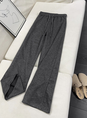 B221 美式ins暗黑宽松直筒男女同款休闲裤 LK24421-特P45控78