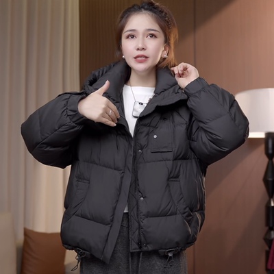 羽绒服【7003】连帽冬季羽绒服网红女装时尚短宽松潮显瘦休ins