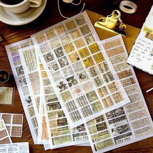 Retro 6Sheets Medieval Stickers tionery Kawaii Decor