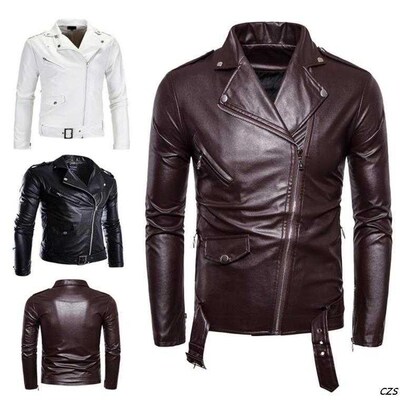 男人皮衣夹克Man leather jacket Men jackets winter coat