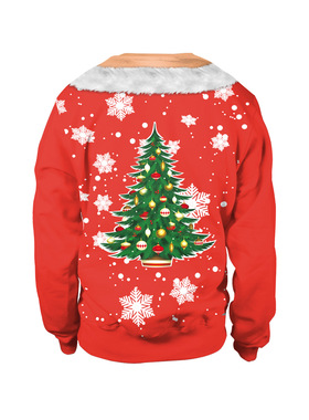 Christmas clothes women funny printing couple sweatshirt