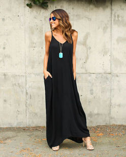 Fashion summer clothes women ladies casual loose maxi dress
