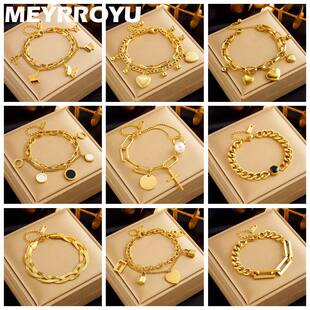 316 Stainless Steel Butterfly Heart Belt Twist Multilayer Ch