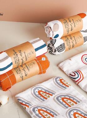 2pcs The Most Fashion Pattern Baby Muslin Swaddle Blanket