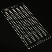 普雷萨斯皮尺锥度定制弹弓裁切板尺有架无架扁皮切割板梯形尺工具