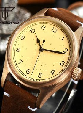 真铜小雀斑自动机械手表男女士39mm NH35 PT5000机芯潜水表蓝宝石