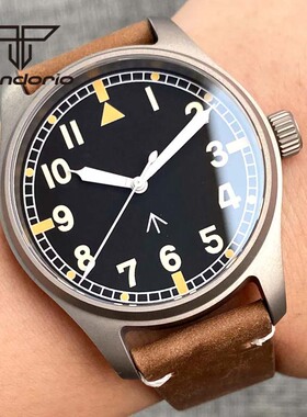 钛合金20Bar NH35A PT5000潜水自动飞行员手表男士Tandorio