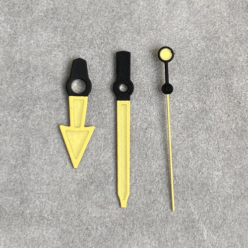 黄色手表表针指针绿夜光使用于NH35 NH36 NH70 7S26 4R35 7S26