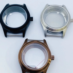 不锈钢飞行员表壳适用于NH34 NH35 NH36 机芯 透底 ETA2824 pt