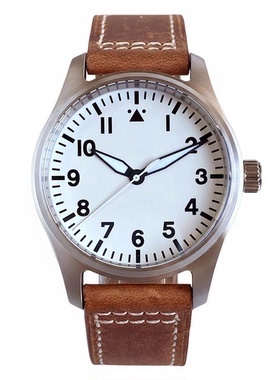 NH35 PT5000机芯机械手表不锈钢腕表39mm飞行员无标盘200米防水