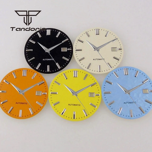 33.5mm gs手表表盘银色指针套装NH35 NH36 nh38飞行员改装配件