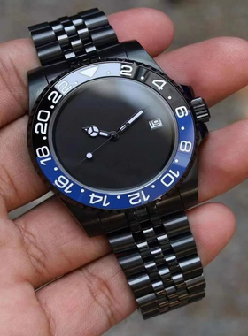 黑水鬼PT5000 NH35机械手表男士不锈钢腕表200米潜水日历显示送礼