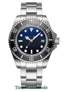 nh35 pt5000机芯 鬼王机械手表钢带100米潜水男士手表蓝宝石43mm