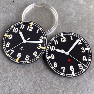 33.5mm表盘阿拉伯数字飞行员表盘NH35 ETA2824 ST PT MIYOTA