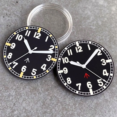 33.5mm表盘阿拉伯数字飞行员表盘NH35 ETA2824 ST PT MIYOTA