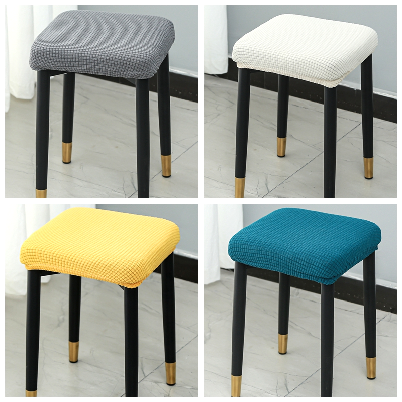 弹力万能小正方形凳子套罩实木板凳高脚矮座换鞋化妆学生电脑办公