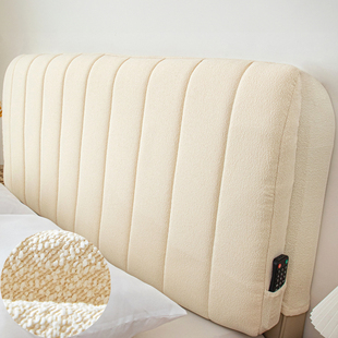 2025慢回弹记忆棉软包床头靠垫榻榻米奶油风靠枕高级床上大靠背垫