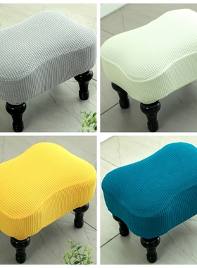加厚弹力万能通用换鞋凳子套罩长方形小矮凳试穿鞋椅糖果美甲板凳