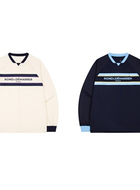 Rond&Demarrer男女网球长袖上衣宽松舒适网眼透气65｜韩国直邮