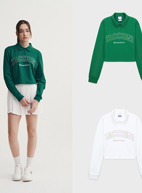 Sergio Tacchini女网球长袖Polo短款上衣129TWPQ60344｜韩国直邮