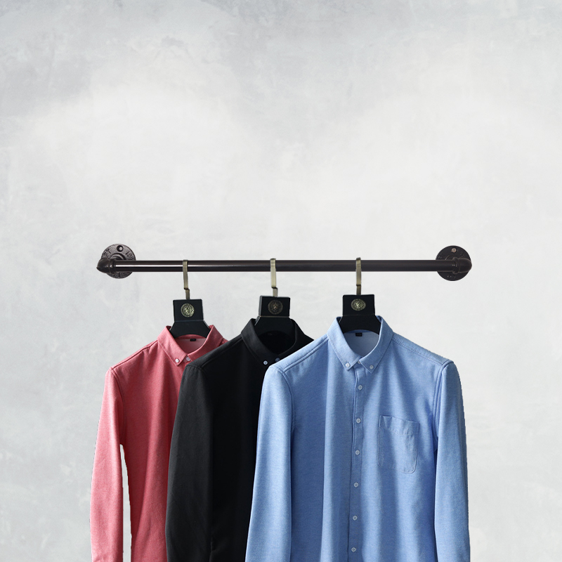 复古金属上墙水管展示架