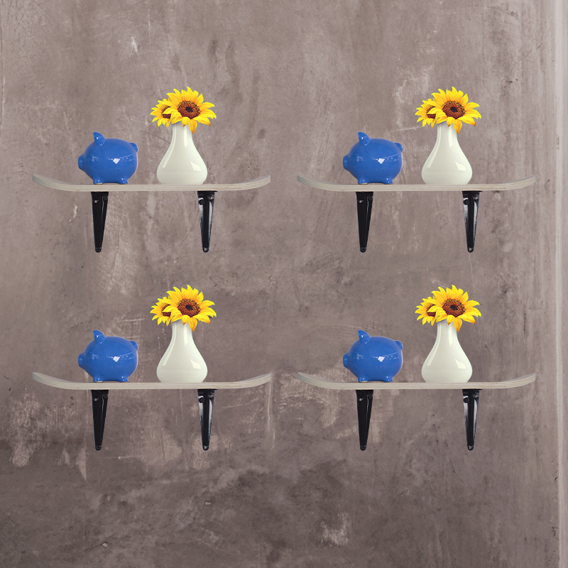 一字滑板铁艺壁挂盆栽架