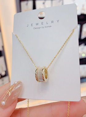 气质个性贝壳滚轮小蛮腰项链