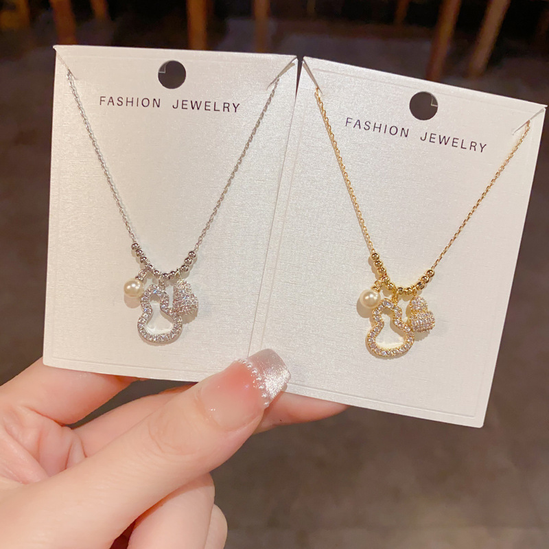 精致时尚轻奢微镶满锆葫芦吊坠