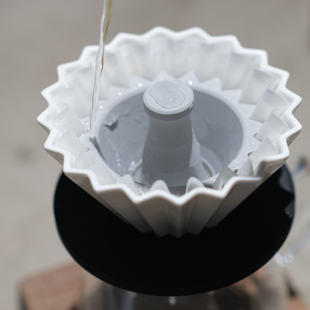 素止 V60锥形山文折纸滤杯 折纸滤杯origami压纸器