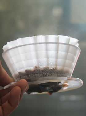 素止 国产April滤杯 四月蛋糕滤杯PC 155号 木制版2.0