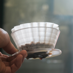 素止 国产April滤杯 四月蛋糕滤杯PC 155号 木制版2.0